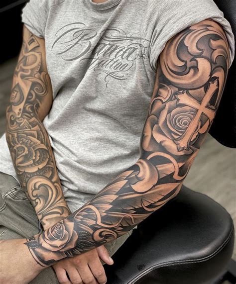 komplett arm tattoo mann